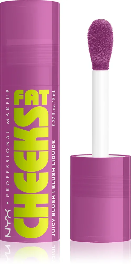 NYX Professional Makeup Fat Cheeks Juicy Blush - Румяна в жидкой форме, 8 мл, оттенок 08 Blueberry Burst