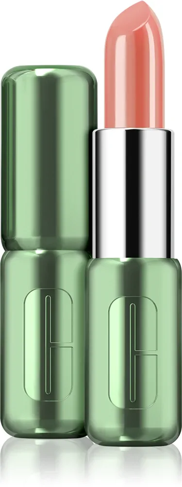 Clinique Pop Longwear Lipstick Shine - Блестящая помада, 3.9 г, оттенок Nude Pop