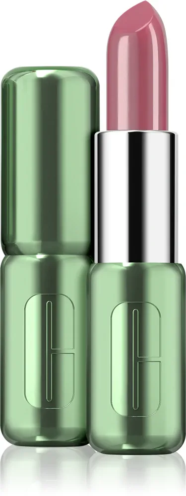 Clinique Pop Longwear Lipstick Shine - Блестящая помада, 3.9 г, оттенок Plum Pop