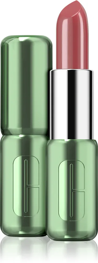 Clinique Pop Longwear Lipstick Shine - Блестящая помада, 3.9 г, оттенок Fig Pop