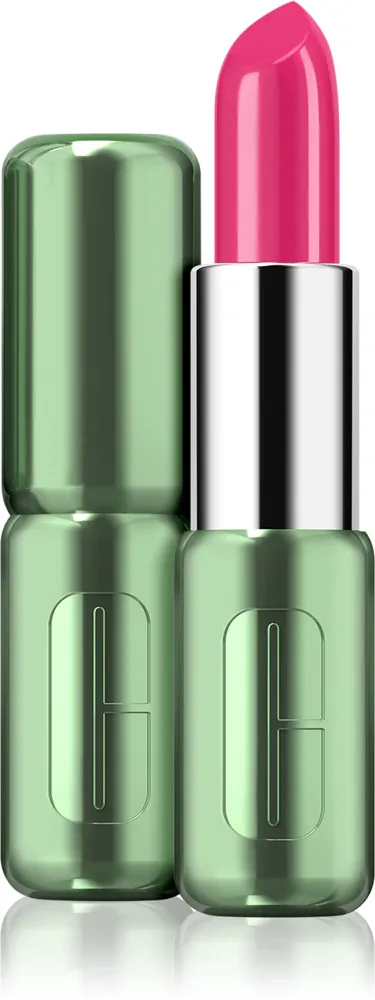 Clinique Pop Longwear Lipstick Shine - Блестящая помада, 3.9 г, оттенок Punch Pop