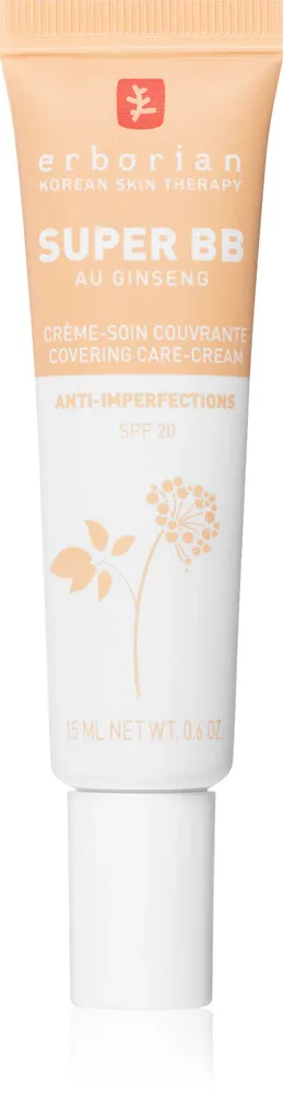 Erborian Super BB Covering Care-Cream - Крем BB для идеальной кожи, восстанавливающий ее ровный тон, маленькое упаковочное, 15 мл, оттенок Dore