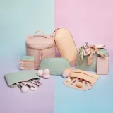 Кейс для косметики Notino Pastel Collection розовый пастельный, вместительный, на молнии, 16,5 × 18 × 13 см Pink — фото 3