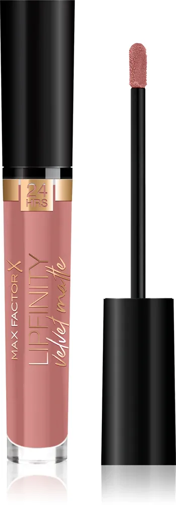 Max Factor Lipfinity Velvet Matte - Матовая жидкая помада, 3.5 мл, оттенок 035 Elegant Brown