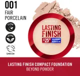 Rimmel Lasting Finish 25H - Пудра в компакте SPF 20, 7 г, оттенок Fair Porcelain — фото 2
