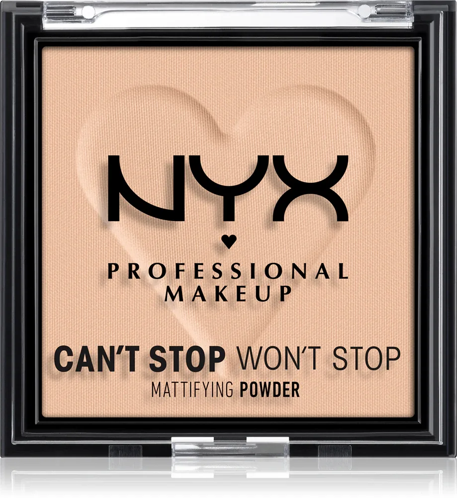 NYX Professional Makeup Can't Stop Won't Stop Mattifying Powder - Пудра матирующая, 6 г, оттенок 03 Light Medium