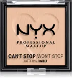 NYX Professional Makeup Can't Stop Won't Stop Mattifying Powder - Пудра матирующая, 6 г, оттенок 03 Light Medium — фото 1