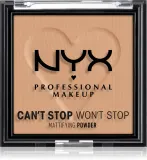 NYX Professional Makeup Can't Stop Won't Stop Mattifying Powder - Пудра матирующая, 6 г, оттенок 06 Tan — фото 1