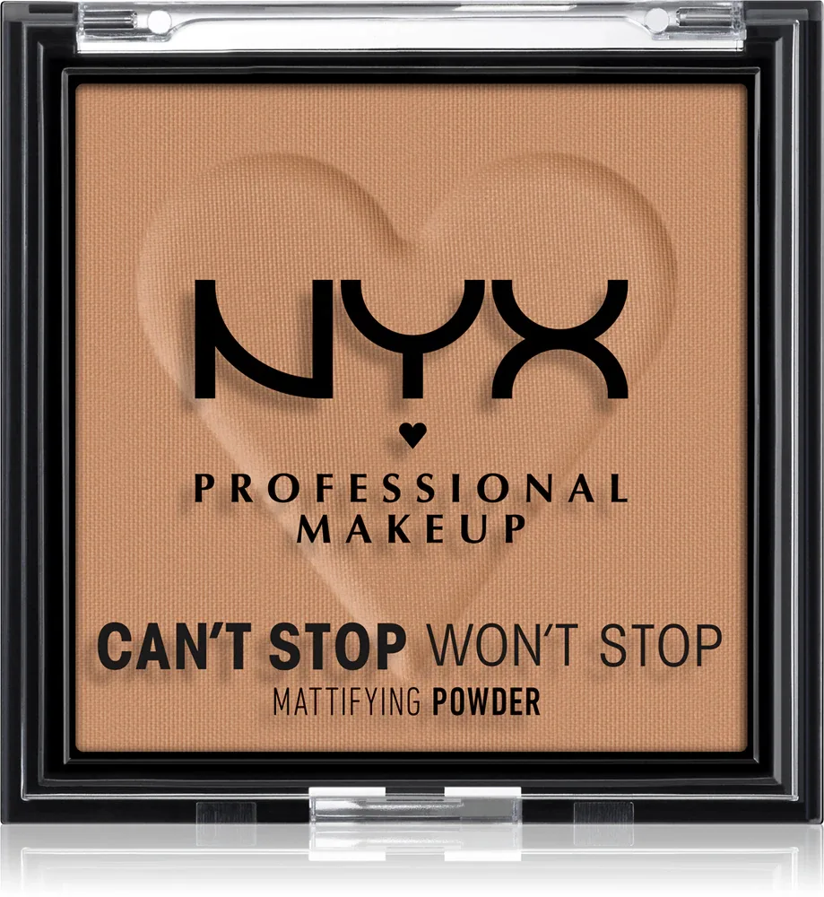 NYX Professional Makeup Can't Stop Won't Stop Mattifying Powder - Пудра матирующая, 6 г, оттенок 07 Caramel