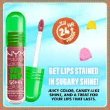 NYX Professional Makeup Gingerbaddie Land Gum Drop - Блеск для губ, 1 шт, оттенок 02 Bubblegum Burst — фото 4