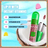 NYX Professional Makeup Gingerbaddie Land Gum Drop - Блеск для губ, 1 шт, оттенок 02 Bubblegum Burst — фото 5