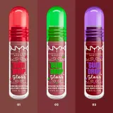 NYX Professional Makeup Gingerbaddie Land Gum Drop - Блеск для губ, 1 шт, оттенок 02 Bubblegum Burst — фото 7