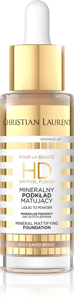 Christian Laurent Pour La Beaute - Долговременное матирующее тональное средство, 32 мл, оттенок 103 Sand Beige
