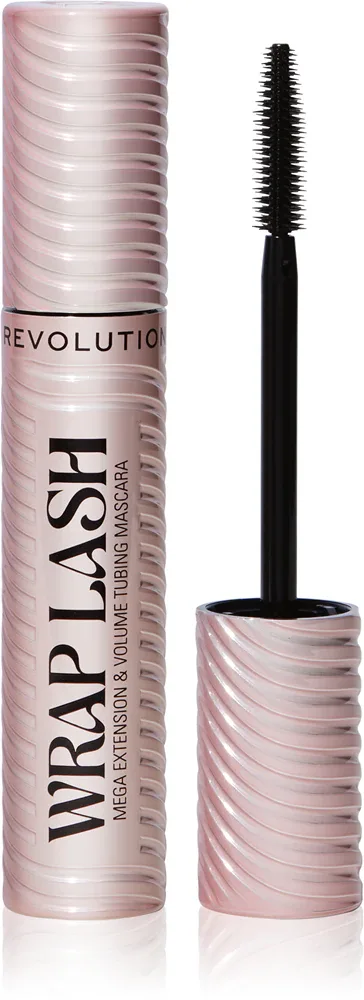 Makeup Revolution Wrap Lash Tubing - Тушь для ресниц, увеличивающая объем, удлиняющая и подкручивающая, 8.5 мл