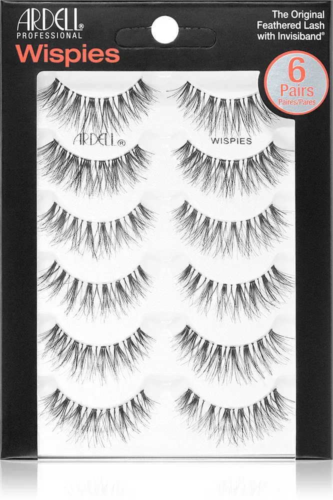 Ресницы накладные Ardell Wispies 6 Pairs многоразовые, на ленте Invisiband, 6 шт