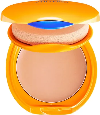 Shiseido Expert Sun Protector Tanning Compact Foundation SPF10 - Водостойкий компактный тональный фундамент, который можно перезаправить, 12 г