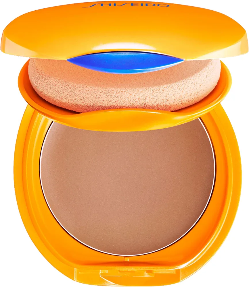 Shiseido Expert Sun Protector Tanning Compact Foundation SPF10 - Водостойкий компактный тональный фундамент, который можно перезаправить, 12 г, оттенок Bronze