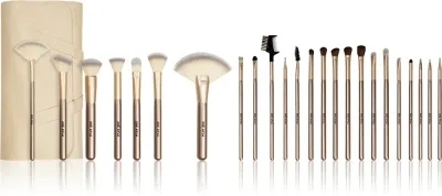 Zoë Ayla Makeup Brush Set 24 Piece - Набор кистей с чехлом, 24 шт