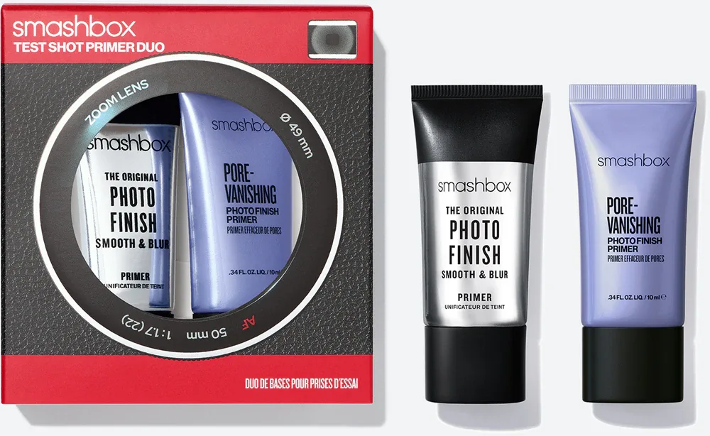 Smashbox Holiday Test Shot Primer Duo - Набор подарочный для женщин, 2 мл