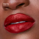 Clinique Pop Longwear Lipstick Matte - матовая помада, 3.9 г, оттенок Ruby Pop — фото 4