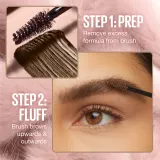 MAYBELLINE NEW YORK Super Fluff Mousse - Гель для бровей, 5 мл, оттенок 255 Soft Brown — фото 5