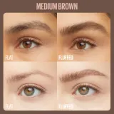 MAYBELLINE NEW YORK Super Fluff Mousse - Гель для бровей, 5 мл, оттенок 257 Medium Brown — фото 3