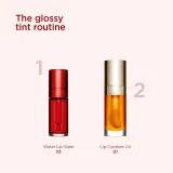 Clarins Water Lip Stain - Блеск для губ с матовым эффектом и увлажняющим действием, 7 мл, оттенок 13 nude water — фото 8