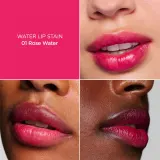 Clarins Water Lip Stain - Блеск для губ с матовым эффектом и увлажняющим действием, 7 мл, оттенок 01 rose water — фото 2