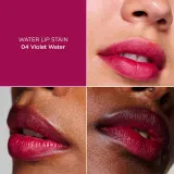 Clarins Water Lip Stain - Блеск для губ с матовым эффектом и увлажняющим действием, 7 мл, оттенок 04 violet water — фото 2