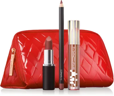MAC Cosmetics Holiday Trending Tomorrow Lip Trio Nude - Праздничный набор подарочный для губ