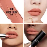 DIOR Rouge Dior The Refill - Помада для губ с долгим действием, 3.5 г, оттенок 100 Nude Look Satin — фото 2