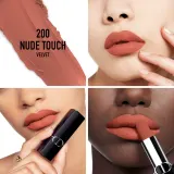 DIOR Rouge Dior The Refill - Помада для губ с долгим действием, 3.5 г, оттенок 200 Nude Touch Velvet — фото 2