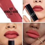 DIOR Rouge Dior The Refill - Помада для губ с долгим действием, 3.5 г, оттенок 683 Rendez-vous Satin — фото 2