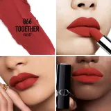 DIOR Rouge Dior The Refill - Помада для губ с долгим действием, 3.5 г, оттенок 866 Together Velvet — фото 2