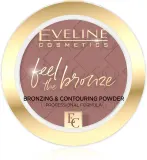 Eveline Cosmetics Feel The Bronze - Пудра для скульптурирования и бронзирования, 4 г, оттенок 02 Chocolate Cake — фото 1