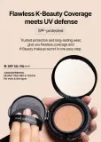 JUNG SAEM MOOL Essential Skin Nuder Longwear Cushion - Долговременный тональный фонд в губке SPF 50+ + наполнитель, 2 г, оттенок Medium Deep — фото 2