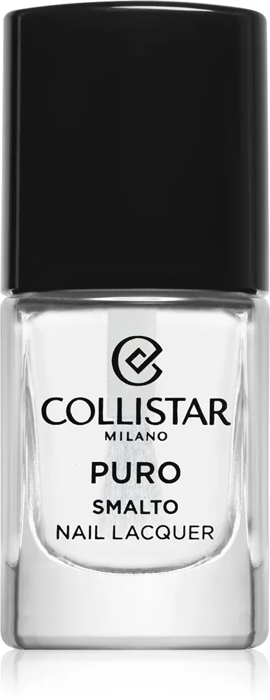 Collistar Puro Long-Lasting Nail Lacquer - Долговременный лак для ногтей, 10 мл, оттенок 301 Cristallo Puro