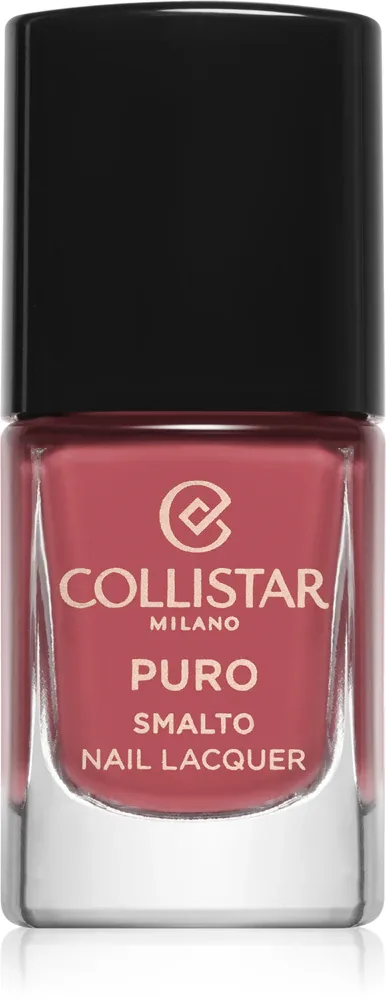 Collistar Puro Long-Lasting Nail Lacquer - Долговременный лак для ногтей, 10 мл, оттенок 102 Rosa Antico