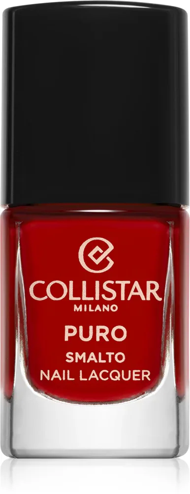 Collistar Puro Long-Lasting Nail Lacquer - Долговременный лак для ногтей, 10 мл, оттенок 109 Papavero Ipnotico