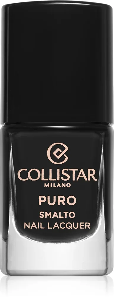 Collistar Puro Long-Lasting Nail Lacquer - Долговременный лак для ногтей, 10 мл, оттенок 313 Nero Intenso