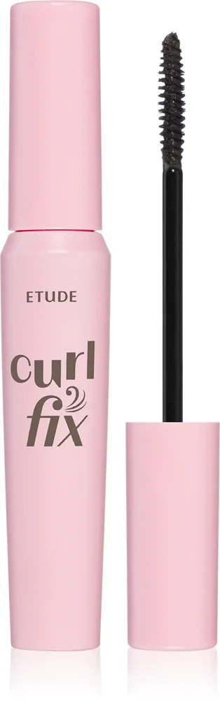 ETUDE Curl Fix Mascara - Водостойкая тушь для ресниц, придающая объем и изогнутость, 8 г, оттенок 03 Gray Brown
