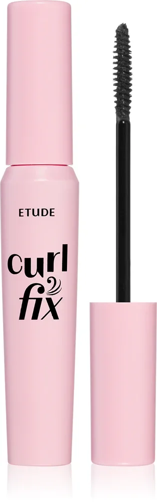 ETUDE Curl Fix Mascara - Водостойкая тушь для ресниц, придающая объем и изогнутость, 8 г, оттенок Black