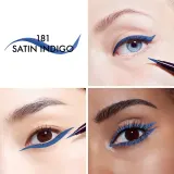 DIOR Diorshow Liquid Liner - Жидкая подводка для глаз в водостойком маркере, 0.55 мл, оттенок 181 Satin Indigo — фото 2