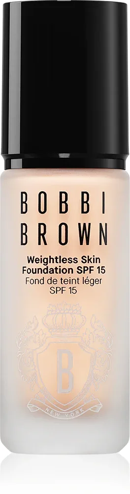 Bobbi Brown Weightless Skin Foundation SPF 15 Mini - Долговременное матирующее тональное средство с увлажняющим эффектом, 13 мл, оттенок Porcelain