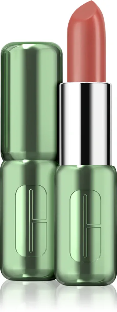 Clinique Pop Longwear Lipstick Satin - Бархатная помада, 3.9 г, оттенок Mocha Pop