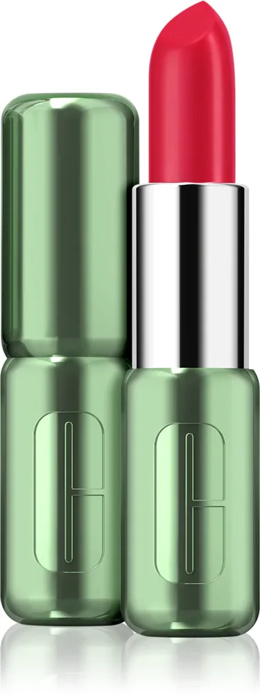 Clinique Pop Longwear Lipstick Satin - Бархатная помада, 3.9 г, оттенок Peppermint Pop