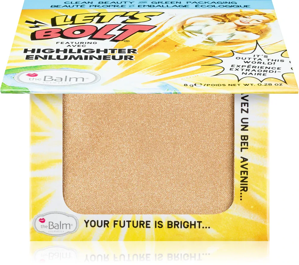 theBalm Let's Bolt - Хайлайтер для лица: розсветлитель, тени для век и косметика для подчеркивания скул, 8 г