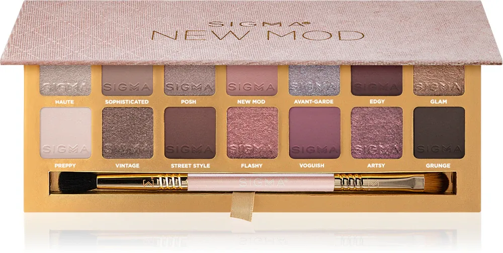 Sigma Beauty New Mod Eyeshadow Palette - Палетка теней для век с аппликатором, 208.2 г