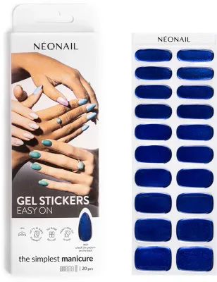 NEONAIL Easy On Gel Stickers - Наклейки на ногти для использования с УФ/Светодиодной лампой, 20 шт