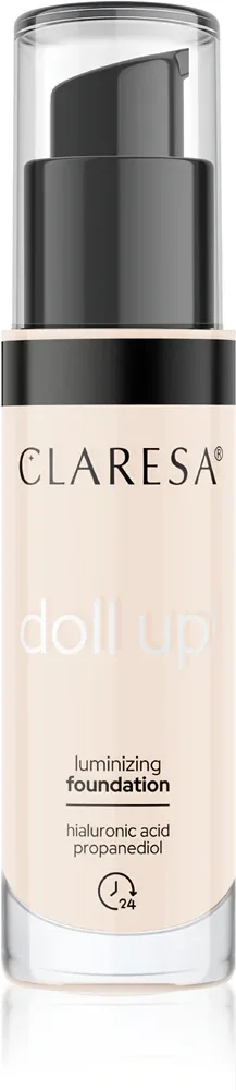 Claresa Doll Up! - Тональная основа для естественного сияния, 34 г, оттенок 02 Light
